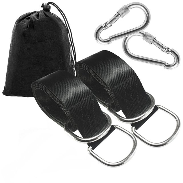 Kit para colgar columpios de árboles, correas para columpios de árboles, ganchos de seguridad, perfecto para columpios de árboles y hamacas, instalación fácil y rápida, 5 pies