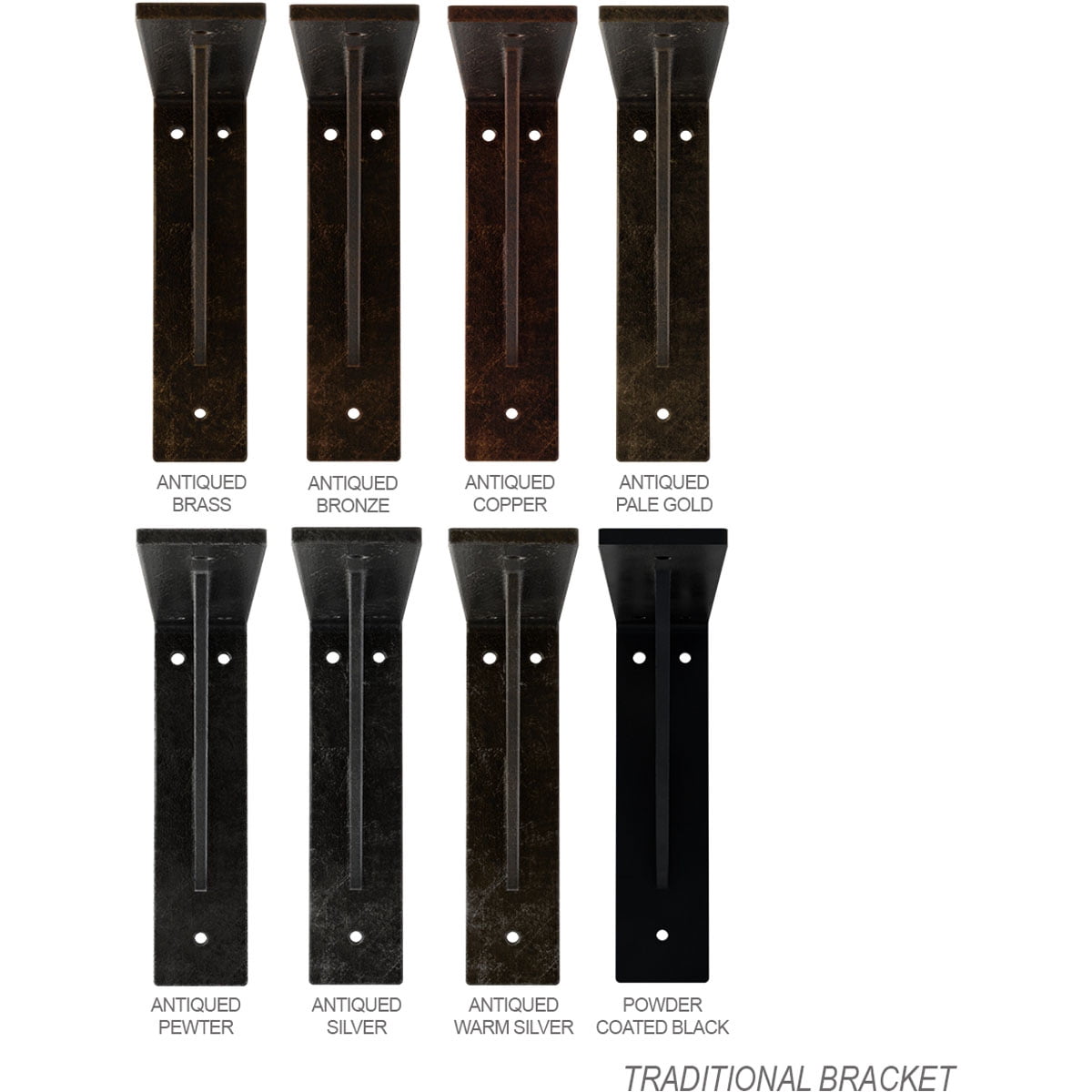 Ekena Millwork 2"W x 14"D x 14"H Traditional Bracket, Steel (4-Pack)