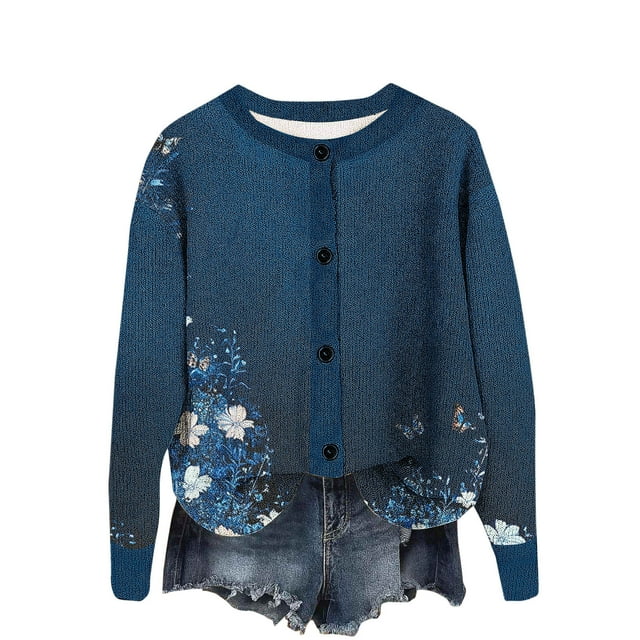 Birdeem Cardigan à Boutons à Manches Longues Sans Capuche à la Mode pour Femmes, Manteau Décontracté, Cardigan pour Femmes, Longs Cardigans pour Femmes