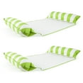 thumbnail image 1 of Aqua Monterey Water Inflatable 4-in-1 Pool Hammock Lounger, Green (2 Pack), 1 of 12