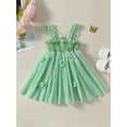 thumbnail image 4 of Jxzom Toddler Baby Girl Butterfly Dress Sleeveless Tulle Tutu Wings Fairy Ruffle Birthday Party Princess Dresses, 4 of 8