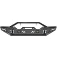 thumbnail image 2 of SCITOO Front Bumper Replacement for 2007-2018 for Jeep Wrangler JK with D-ring and Winch Plate With LED Lights Texture Black, 2 of 7