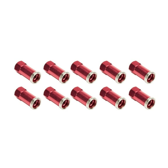 Allstar Performance QC Cover Nuts Long Red 10pk