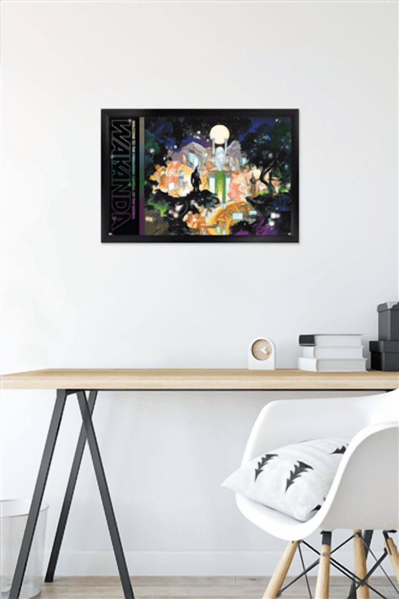 Marvel: Hero Lands - Wakanda 2 Wall Poster, 14.725" x 22.375" Framed