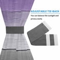 thumbnail image 4 of Purple Gray Door Curtains for Door Window, French Sidelight Front Back Door Curtains With Tieback, Vintage Rustic Abstract Striped Wooden Grain Kitchen Rod Pocket Drapes Panel, 54"x72", 4 of 5
