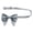 Grey, variant on Pre-Tied Satin Bow Ties For Men Smooth Solid Color Woven Formal Neck Bow Adjustable Lightweight Wedding Neck Dark Green