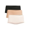 Sofia Intimates by Sofia Vergara Women's Micro Lace Boyshort Panties, 3-Pack