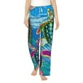 thumbnail image 2 of Goofa Little Sea Turtles Printed Soft Pajama Pants for Women, Wide Leg Comfy Casual Lounge Yoga Pants-XX-Large, 2 of 9