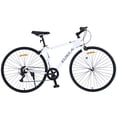 thumbnail image 6 of 7 Speed Hybrid Bike, Outdoor Road Bike with Aluminum Alloy Frame, 700C Commuter City Bike with Front and Rear C-Brake for Men Women, 6 of 7
