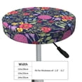 thumbnail image 2 of Uemuo Floral Pattern Round Bar Stool Seat Covers Washable Stool Cushion Slipcover Elastic Bar Chair Covers-, 2 of 7