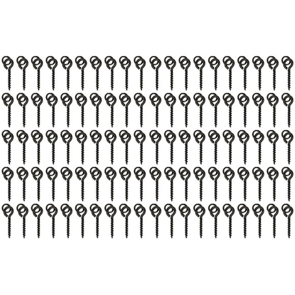 Metal Fishing Bait Screws 15mm 2 Style Black Boilie Screw Rig Terminal Tackle 100pc Ring