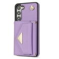 thumbnail image 5 of Allytech for Samsung Galaxy S23 FE 5G Wallet Case Cover, PU Leather Large Space Cards Slots Detachable Shoulder Strap Back Cover for Girls Women Shockproof Phone Case for Galaxy S23 FE 5G - Purple, 5 of 9