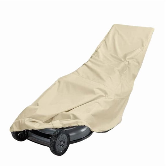 Outdoor Garden Lawn Mower Cover Accessories Beige Color 78*23*50 inches