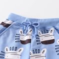 thumbnail image 4 of Hiijoy Toddler Boys Pull-On French Terry Shorts Cartoon Print Active Shorts, Sizes 1-7, 4 of 6