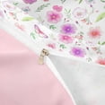 thumbnail image 4 of Erosebridal Watercolor Flowers Blossom Queen Duvet Cover Set,Colorful Omber Butterfly Bedding For Girl 3 Pieces,No Comforter,Reversible, 4 of 6