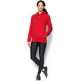 thumbnail image 3 of Under Armour Women's Hustle Fleece Hoodie , Red 600/White , 3X-Large Tall, 3 of 7