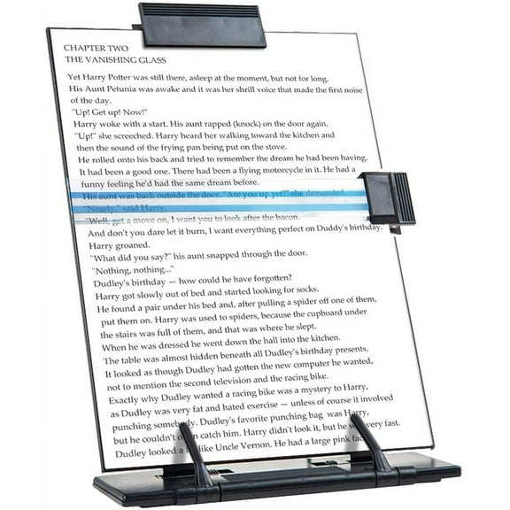 Black Metal Office Document Holder with 7 Adjustment Positions