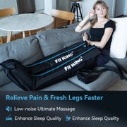 FIT KING Rechargeable Air Compression Recovery System, Full Leg Massage Boots for Circulation Improvement and Fast Recovery (Medium)
