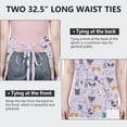 thumbnail image 6 of Dog with Medical Icons Apron-Garden Aprons for Women with Pockets-Cotton Linen Waterproof Kitchen Cooking Gardening Aprons Adjustable for Kitchen,Cooking,BBQ and Salon 33x27 Inch, 6 of 7