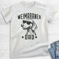thumbnail image 2 of Weimaraner Dad, Unisex Men's Shirt, Weimaraner Owner, Funny Dog Dad Gift, Heather Ash, Medium, 2 of 6