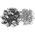 thumbnail image 1 of Pluokvzr 200 Pcs Clips de Clôture en Fil Acier Inoxydable Clips de Montage Compacts Pinces de Fil de Clôture Robustes, 1 of 9