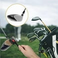 thumbnail image 3 of THIODOON 2 Pack Golf Club Brushes and Groove Cleaner 2 ft Retractable Zipline Carabiner Oversized Golf Brush Head with Retractable Spike Comfortable Grip Golf Club Cleaner, 3 of 8
