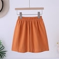 thumbnail image 5 of Landzoo Toddler Girls Shorts Solid Color Elastic Waist Sweet Summer Casual Girls Active Shorts Size 11-12 Years Orange, 5 of 5