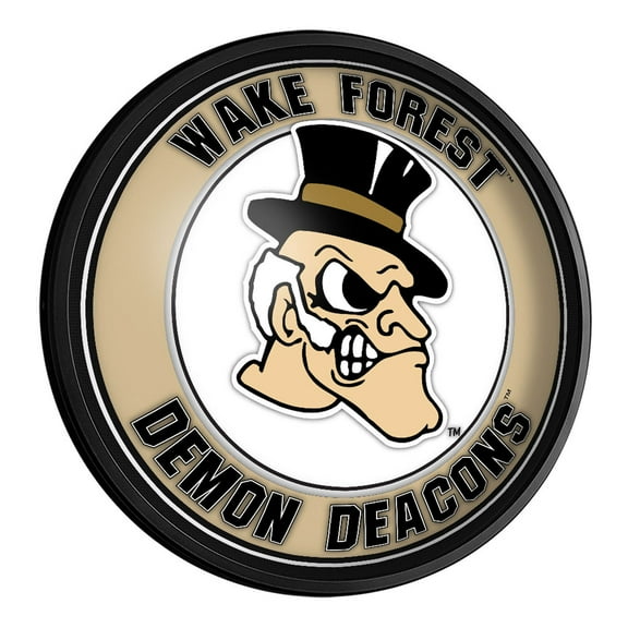 Wake Forest Demon Deacons 18'' Round Slimline Illuminated Wall Sign
