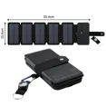 thumbnail image 1 of Panel Solar plegable para exteriores, célula Solar USB de 100W, portátil, resistente al agua, cargador de 5V, batería de energía móvil, carga Solar Fivean unisex, 1 of 2