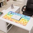 thumbnail image 3 of Long Mouse Pads for Desk,Pioneer Flower Floral Print Pattern Desk Mats on Top Of Desks, Desk Mouse Pad Extra Large with 3mm Non-Slip Base and Stitched Edge for Gaming,Office,Work,Home 31.5"x15.7", 3 of 6
