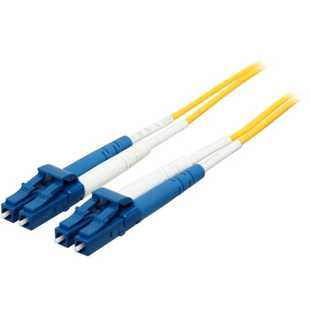 UPC: 0757120259770 | C2G 25977 OS2 Fiber Optic Cable – LC-LC 9/125 Duplex Single-Mode PVC Fiber Cable  Yellow (32.8 Feet  10 Meters)