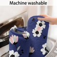 thumbnail image 5 of Pioneer Flower Floral Print Pattern Bathroom Rugs Mat, Non Slip Microfiber Bathroom Rug with Rubber Backing, Soft Mats for Bathroom Floor Tub Shower, 17"x30", 5 of 5
