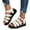 White, variant on Platform Gladiator Sandals for Women 2025 Roman Beach Ankle Strap Chunky Footbed Walking Sandals