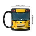 thumbnail image 2 of Tasses de Conducteur d'Autobus Tasses d'Autobus Scolaire 100 Jours d'École Autobus Jaune Cadeau de Rentrée des Classes Cadeau pour Enseignant Tête d'Autobus Scolaire 12x11x9 cm Utilitaire, 2 of 3