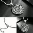 thumbnail image 6 of Jewmon Eye of Horus Necklace for Men Egyptian Celtic Knot Horus Eye of Ra Pendant Gothic Jewelry, 6 of 8