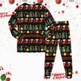 thumbnail image 6 of NOLDARES Boys Pajamas 2 Pieces Pajama Set for Girls Long PJs Sleepwear Christmas Cute for Kids Jmmies Clothes(D006-Dark Green), 6 of 9