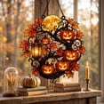 thumbnail image 3 of Pumpkin Tree Acrylic Suncatcher | Stained Glass Effect Window/Car Ornament, Indoor/Outdoor Decor C, 3 of 6