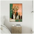 thumbnail image 2 of Amanti Art Bottles And Flowers Framed Canvas Wall Art Print, 2 of 9