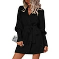 thumbnail image 2 of Vedolay Oversized Sweaters for Women Button Down Soft Knit Cardigan Coats Black,XL, 2 of 5