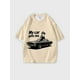 thumbnail image 1 of T-shirt short sleeve round neck summer casual loose N153, 1 of 5