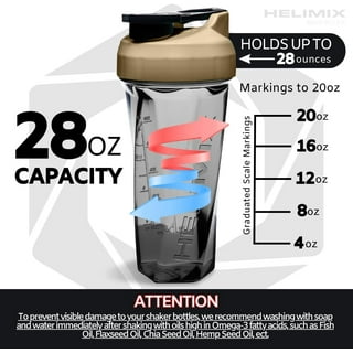  Hydracup [6 Pack] - 20 oz & 28oz OG Shaker Bottle for Protein  Powder Shakes & Mixes, Dual Blender, Wire Whisk & Mixing Grid, BPA Free Shaker  Cup Blender Set 