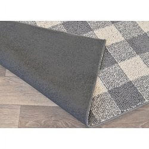 Garland Rug Country Living Buffalo Plaid Polypropylene Cinder/Ivory Indoor/Outdoor Area Rug, 7' x 10'