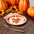thumbnail image 2 of Waipfaru 200 Pcs Fall Paper Plates and Napkins Thanksgiving Party Supplies Autumn Leaves Disposable Tableware for Party Deocr, 2 of 7