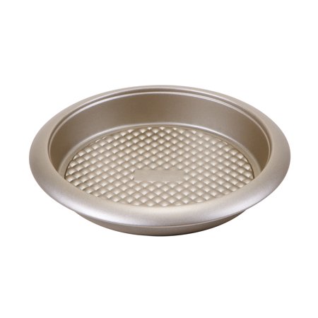 Home Basics 10.5  Round Nonstick Carbon Steel Cake Pan  Superior non-stick prevents food from sticking for effortless clean up