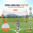 thumbnail image 2 of KFFKFF Barricade Backstop Net, 20x10 ft Ball Sports Barrier Netting, Portable Practice Equipment with Carry Bag, Protection Screen for Baseball Softball Lacrosse Soccer Hockey Training, for Backyard, 2 of 9