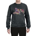thumbnail image 3 of Tired Sleeping Cat | I Wish I Was My Cat Funny Colorful Kitty | Dean Russo Art Animal Lover Unisex Crewneck Sweatshirt, Heather Black, Medium, 3 of 6