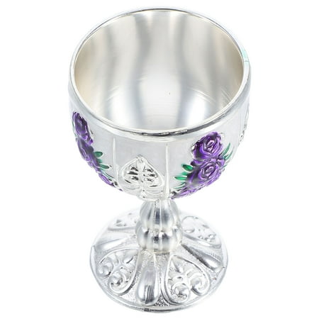 

WHAMVOX Retro Style Wine Cup European Metal Wine Goblet Mini Cup For Decorative Cup Vintage Metal Cup Creative Wine Cup