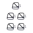 thumbnail image 1 of ZheElen Alloy Brake Cable Housing Line Shield Fender Disc for black 6x5x0.2cm 5Set, 1 of 6