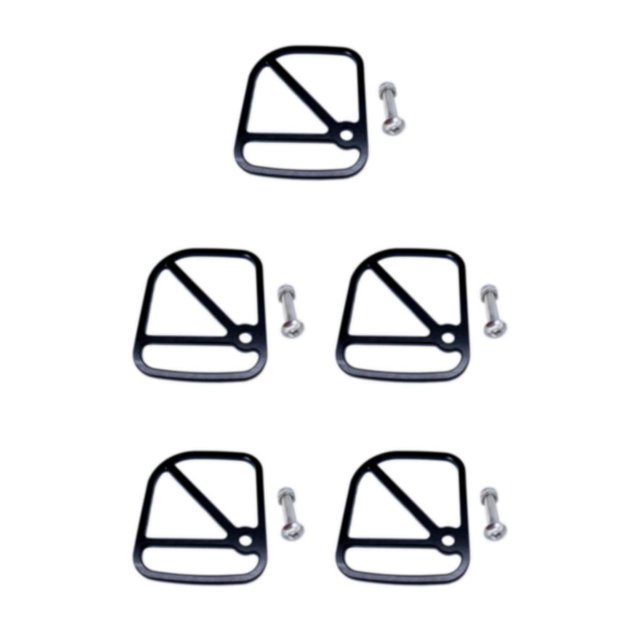 ZheElen Alloy Brake Cable Housing Line Shield Fender Disc for black 6x5x0.2cm 5Set