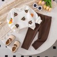 thumbnail image 2 of HFHAPW Kids Girl Clothes Fall Winter Toddler Outfits Long Sleeve Crewneck Sweatshirts Leggings Pants 2Pcs Girls Clothing Set,2-3Y, 2 of 9